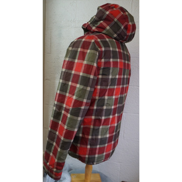 BURTON DRYRIDE YOUTH PLAID RED SKIING SNOWBOARD JACKET SZ XL US 18 - Picture 4 of 11
